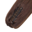 14 Inches 100% Remy Claw/Jaw Clip In Human Hair Ponytail Extension One Piece Human Ponytail Hairpiece Pony Tail Extensions Long Straight For Women