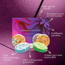 Cleverfy Aromatherapy Shower Steamers - Pack of 6 Shower Bombs. Purple Waves Set: Lavender, Cocoa & Orange, Bergamot & Mandarin, Pomegranate & Rose, Peony & Pear, Lemongrass & Coconut 8.46 OZ CLEVERFY