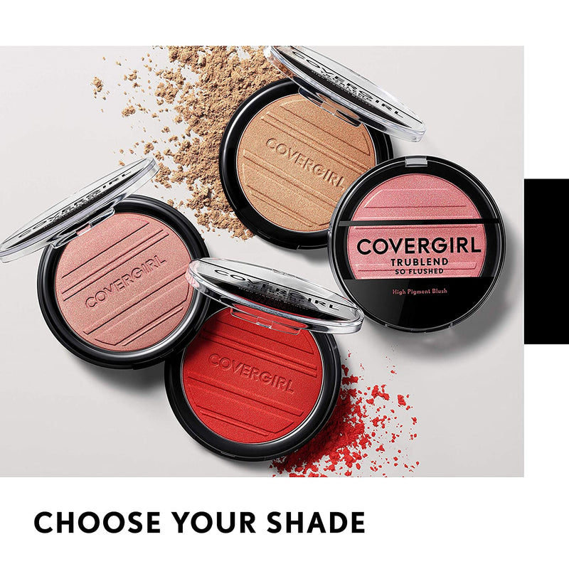 COVERGIRL Trueblend so Flushed High Pigment Blush & Bronzer, Hot & Frenzy, 0.33 Oz COVERGIRL