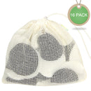 wegreeco Cotton Rounds Reusable - Reusable Bamboo Makeup Remover Pads for All Skin Types - Bamboo Cotton Cloth for Removing Makeup - Reusable Facial Pads Cotton Rounds (Cotton Velour, Black + White) wegreeco