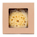Natural Yellow Sea Wool Sponge 6 Inches. Perfect for Bath, Shower & Body Care. Super Soft & Not Skin Irritating. Baby Approved. Luxury Sponge in a Bag & Craft Box Paradise Goods