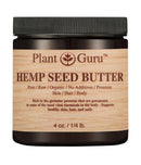 Hemp Seed Butter 4 oz. 100% Pure Raw Fresh Natural Cold Pressed. Skin Body and Hair Moisturizer, DIY Creams, Balms, Lotions, Soaps. Plant Guru