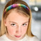 FROG SAC 5 Metallic Non Slip Headbands for Girls, Cute Adjustable Headband for Kids, No Slip Little Girl Hair Accessories, Stars Zebra Cheetah Hearts Waves Hairbands, Fashion Head Bands Party Favors FROG SAC