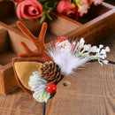 Christmas Reindeer Antlers Headband Hair Clips Hair Hoop Girl Beauty Headdress Reindeer Antler Headband Cute Deer Headband Hair Accessory Antler 6 ywduoying Store