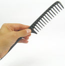 Carbon Wide Tooth Rake Comb with Tail - Natural Texture hair, Curly hair, Beach waves, Beach waver, Texture hairstyler, detangle wet hair, Static free, High Heat Friendly No snagging, No breakage Tearsheet