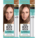 L'Oreal Paris Magic Root Rescue 10 Minute Root Hair Coloring Kit, Permanent Hair Color with Quick Precision Applicator, 100% Gray Coverage, 6 Light Brown, 2 count L'Oreal Paris Store
