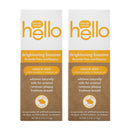 Hello Brightening Booster White Turmeric and Coconut Oil Fluoride Free Toothpaste, Vegan, SLS Free, Gluten Free and Peroxide Free, 4.0 Ounces (Pack of 2) hello