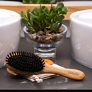 Boar Bristle Hair Brush Set - Designed for Kids, Women and Men. Natural Bristle Brushes Work Best for Thin and Fine Hair, Add Healthy Shine, Improve Texture, Reduce Frizz. Wood Wet Detangler Comb Chibello