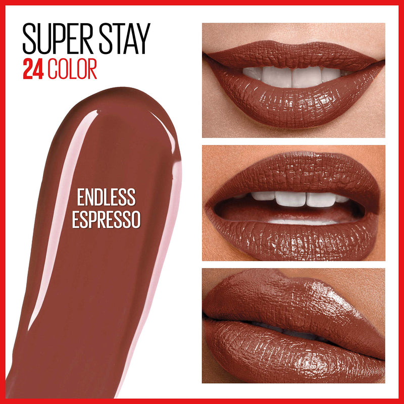 Maybelline SuperStay 24, 2-Step Liquid Lipstick, Endless Espresso Maybelline New York