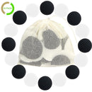 wegreeco Cotton Rounds Reusable - Reusable Bamboo Makeup Remover Pads for All Skin Types - Bamboo Cotton Cloth for Removing Makeup - Reusable Facial Pads Cotton Rounds (Cotton Velour, Black + White) wegreeco