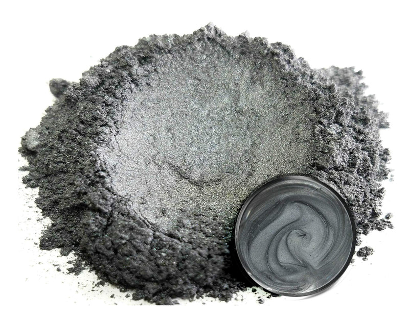Mica Powder Pigment “Shadow Grey” (25g) Multipurpose DIY Arts and Crafts Additive | Woodworking, Epoxy, Resin, Natural Bath Bombs, Paint, Soap, Nail Polish, Lip Balm (Shadow Grey, 25G) Eye Candy