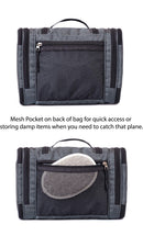 Hanging Toiletry Bag with 2 TSA Approved Clear Cosmetic 3-1-1 Liquid Bags BORSALI
