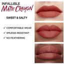 L'Oreal Paris Infallible Matte Lip Crayon, Sweet and Salty (Packaging May Vary) L'Oreal Paris