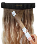Hair Works 4-in-1 Hair Extension Style Caddy - The Original Hair Extension Holder Designed To Securely Hold Your Extensions While You Wash, Style, Pack and Store Them (Black) Hair Works