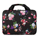Large Hanging Travel Cosmetic Bag For Women - Versatile Toiletry And Cosmetic Makeup Organizer With Many Pockets (Black roses) Bag&Carry