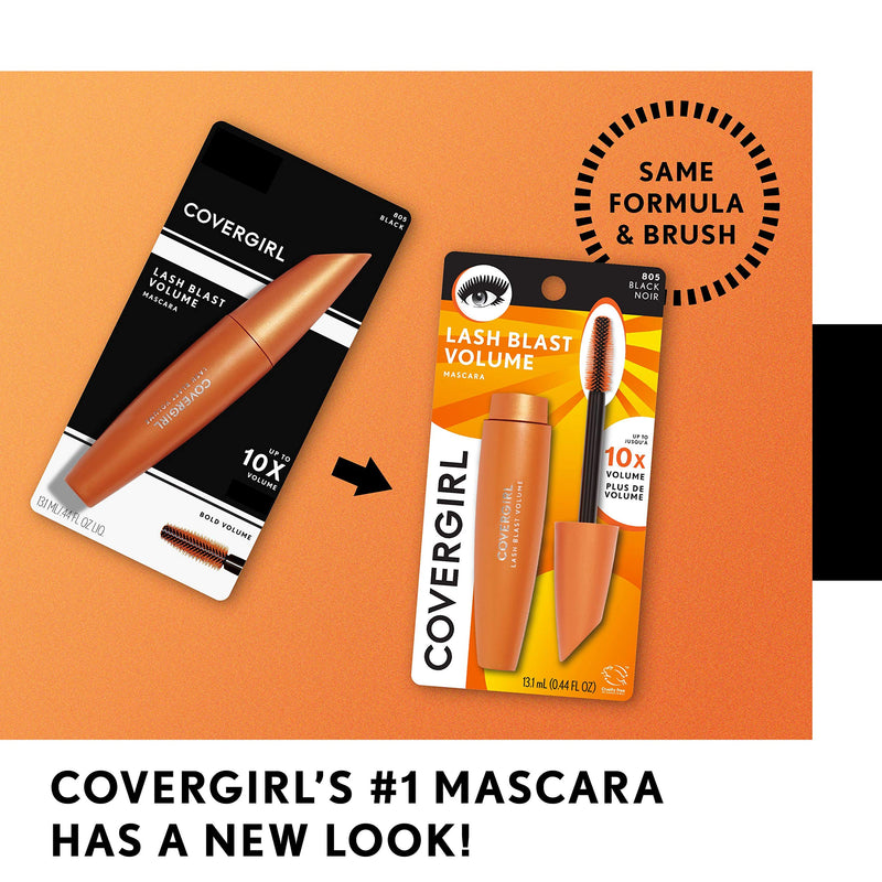 COVERGIRL LashBlast Volume Mascara and Perfect Point Plus Eyeliner, Very Black/Black Onyx, Combo 1 (Packaging May Vary) COVERGIRL