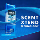 Gillette Antiperspirant Deodorant for Men, Invisible Solid, Cool Wave, 72 Hr. Sweat Protection, 3.8 oz Pack of 4 Gillette