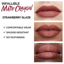 L'Oreal Paris Infallible Matte Lip Crayon, Strawberry Glaze (Packaging May Vary) L'Oreal Paris Store