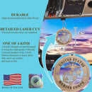 Jolette Designs Marine Corps Gifts - Official US Marine Ornament - United States Marine Corp Gift for Marines - USMC Decor Ornaments for Christmas Tree - Home Decorations for Mom, Dad, Veterans Jolette Designs