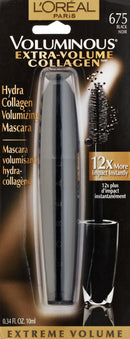 L'Oreal Paris Voluminous Extra Volume Collagen Washable Mascara, Black, 1 Tube L'Oreal Paris