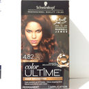 Schwarzkopf Color Ultime Permanent Hair Color Cream, 4.82 Dark Mahogany Brown (Packaging May Vary) Schwarzkopf