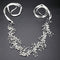 MA STRAP Handmade Crystal Rhinestones Headband Floral Headpiece Wedding Bridal Hair Accessories MA STRAP
