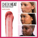 Maybelline Cheek Heat Gel-Cream Blush Makeup, Lightweight, Breathable Feel, Sheer Flush Of Color, Natural-Looking, Dewy Finish, Oil-Free, Nude Burn, 1 Count Maybelline New York
