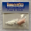 Imako Cosmetic Teeth Extras (Pink and White Fitting Material)- 2 Pack Imako