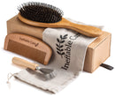 Boar Bristle Hair Brush Set for Women & Men - Wooden Comb & Detangling Hair Brushes for Women Long, Thick, Thin, Fine, Curly & Tangled - Natural Detangler Hairbrush & Comb Stocking Stuffers Gift set Ineffable Care