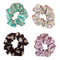 Happie Hare Scrunchies - Cotton Rounds Elastic Hair Bands - Scrunchy Hair Ties - Girls Hair Accessories - Gifts for Women (4 Pack, Volleyball Sport Scrunchie) Happie Hare