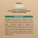 Dr. Miracle's Strong & Healthy Hydrating & Strengthening Deep Conditioner. Contains Coconut Oil to provide intense moisture and repair damaged hair. Dr. Miracle's
