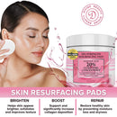 Glycolic Acid Resurfacing Pads with Vitamin B5, C & E, Green Tea, Calendula, Allantoin - Exfoliate Surface Skin, Minimize Pores and Reduce Fine Lines and Wrinkles - AHA Peel Pads Divine Derriere
