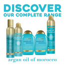 OGX Revitalize + Argan Shine Extra Strength Multi-Benefit Heat Protection Hairspray with Argan Oil & Silk Proteins, Tame Frizz & Non-Greasy Shine, Morocco, 8 Ounce OGX