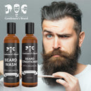 Beard Wash & Beard Conditioner Set with Argan Oil - Aids Growth and Volume - Softens, Smooths & Strengthens All Types of Beards & Mustaches - Made In the USA The Gentlemen's Beard