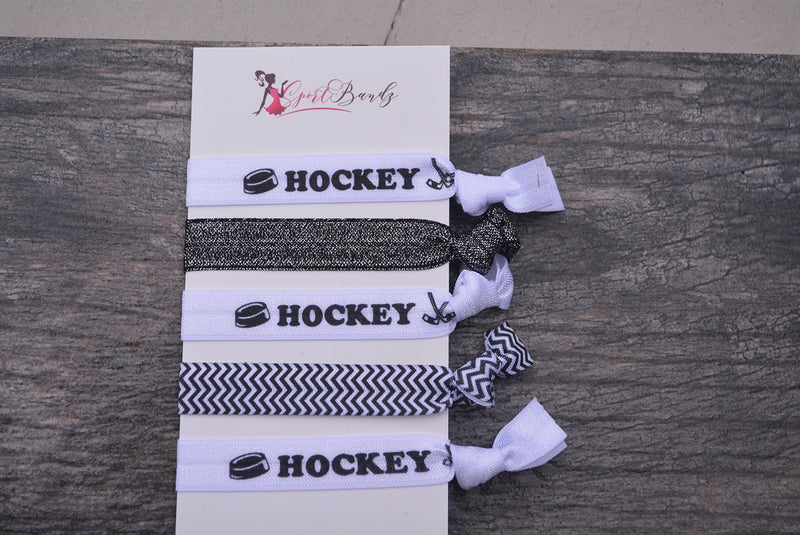 Infinity Collection Hockey Hair Accessories, Hockey Hair Ties, No Crease Hockey Hair Elastics Set Infinity Collection