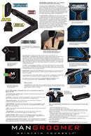 MANGROOMER Lithium Max Plus+ Back Hair Shaver (New 7th Generation) Complete Attachment Head With Shock Absorber Neck & New 50% wider Blade Design MANGROOMER