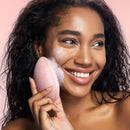 Real Techniques Sponge +, Skin Care Facial Cleanser Tool with Probiotics, Exfoliate and Clean Pores, Miracle Cleansing Sponge, Dual Sided, Pink, Gentle on Skin, 1 Count Real Techniques