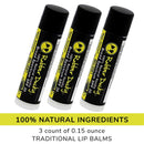 Rubber Ducky SPF 30 Natural Mineral Lip Balm 10.5% non-nano zinc oxide Moisturizing Sunscreen For Lips. Broad Spectrum UV Protection Sunblock - Waterproof Reef-Safe, NO-OX Untinted-Vanilla 3 Pack Rubber Ducky