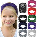 ShameOnJane 8 pack of Colorful Headbands for Girls, Girls Headbands - Removable Bow - Cute Hair Accessories for Girls with 10 Extra Hair Elastics (Bow) Shame On Jane