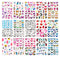 Le Fu Li 30 Sheets Butterfly Nail Art Stickers Nail Art Water Transfer Sticker with Butterfly Flower Patterns Manicure Tips，Nail Tips DIY Toenails Nail Art Decorations Accessories Decals Le Fu Li