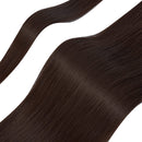 28 Inch Ponytail Extension Long Straight Wrap Around Clip in Synthetic Fiber Hair for Women medium brown KOODER