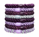L. Erickson Grab & Go Ponytail Holders, Royal, Set of Eight - Exceptionally Secure with Gentle Hold unp