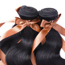 ALLRUN Body Wave Bundles with Frontal with Baby Hair Human Hair Bundles with 13x4 Lace Frontal 8A Grade Body Wave Brazilian Virgin Hair (14 16 18+12 Inch) ALLRUN Store