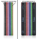 Professional Nail Files Black Washable Emery Boards 7 Inches Long Square End Serrated Edge (80/80 50 Pack) Iridesi Store