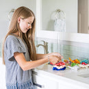 Kingdom Decor Acrylic Scrunchie Holder Stand, Hair Ties Organizer and Friendship Bracelet Holder. Velvet Scrunchies or Braided Yarn Bracelets Slides Easy. Cute Room Decor for Teen Girls, VSCO Stuff Kingdom Decor
