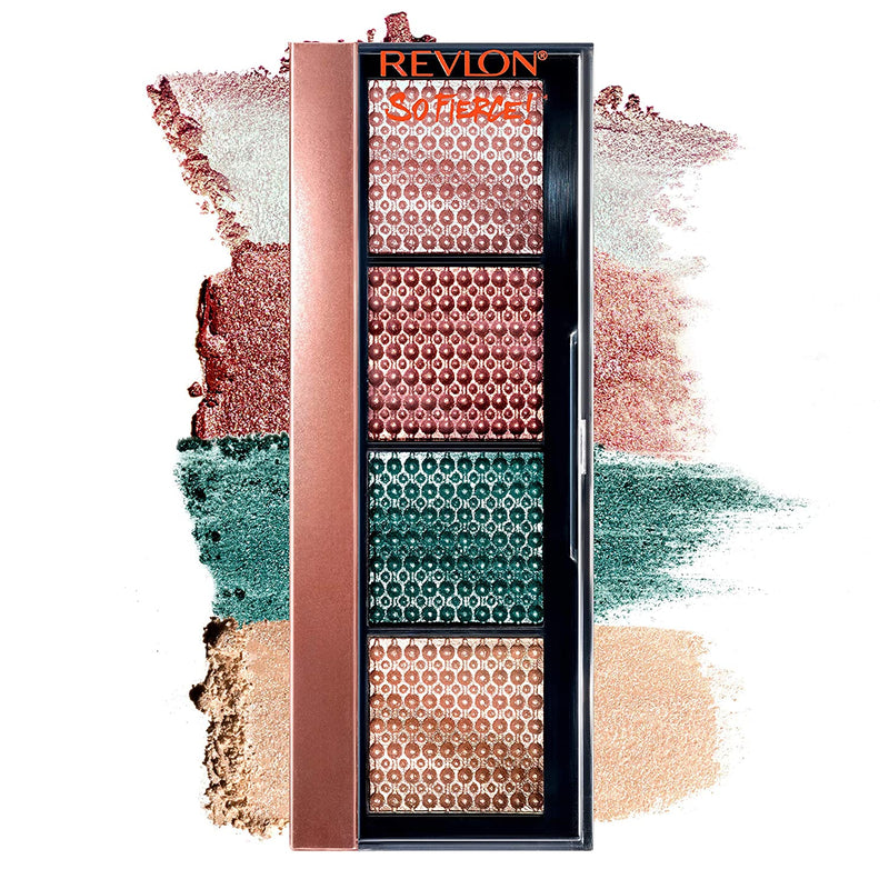 REVLON So Fierce! Prismatic Eyeshadow Palette, Creamy Pigmented Eye Makeup in Blendable Matte & Pearl Finishes, 963 Slight Flex, 0.21 oz. REVLON Store