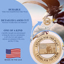 Jolette Designs Stand for The Flag Kneel for The Cross Ornament - Wood American Flag Ornaments Gift for Christmas Tree or Car Mirror - Home Decor Decoration for Patriotic Americans (1, Stand-Kneel) Jolette Designs