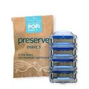 Preserve POPi Shave 5 Replacement Cartridges for Preserve POPi Shave 5 Razor, 4 Count Preserve Store