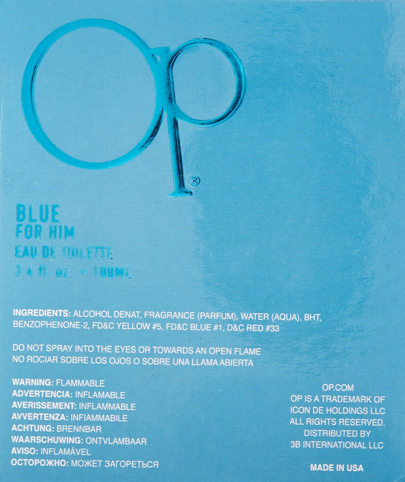 Ocean Pacific Blue for Him Eau De Toilette Spray, 3.4 Ounce Ocean Pacific