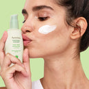 Aveeno Positively Radiant Daily Facial Moisturizer with Broad Spectrum SPF 15 Sunscreen & Total Soy Complex for Even Tone & Texture, Hypoallergenic, Oil-Free & Non-Comedogenic, 4 fl. oz Aveeno